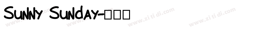 Sunny Sunday字体转换